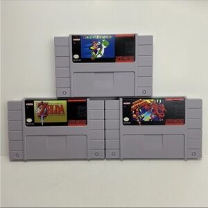 2018 Super Nintendo SNES Wall Hanger Giant Cartridge Art Mario Zelda Metroid HTF